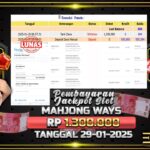 BUKTI JACKPOT SLOT MAHJONG WAYS TERPERCAYA DI INDONESIA TGL 29-01-2025