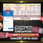 BUKTI JACKPOT TOGEL SINGAPORE TERPERCAYA DI INDONESIA TGL 24-01-2025