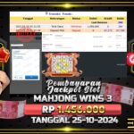 BUKTI JACKPOT SLOT MAHJONG WINS 3 TERPERCAYA DI INDONESIA TGL 25-01-2025