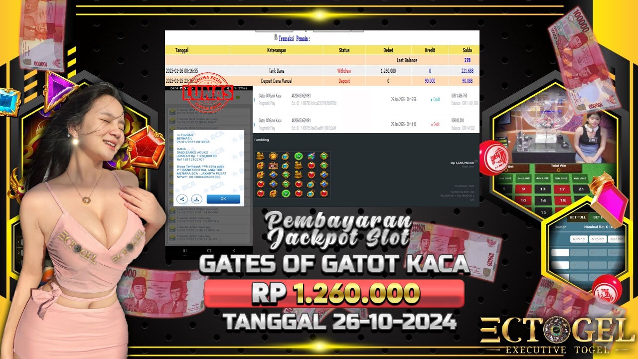 BUKTI JACKPOT SLOT GATES OF GATOT KACA TERPERCAYA DI INDONESIA TGL 26-01-2025