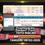 BUKTI JACKPOT TOGEL HONGKONG TERPERCAYA DI INDONESIA TGL 06-02-2025