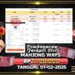 BUKTI JACKPOT SLOT MAHJONG WAYS TERPERCAYA DI INDONESIA TGL 01-02-2025