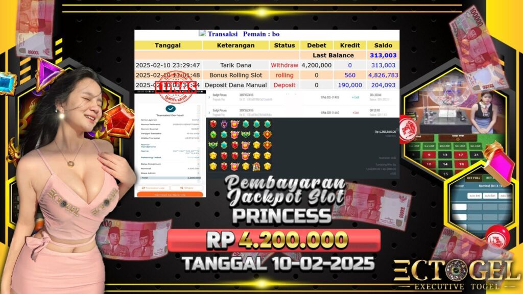 BUKTI JACKPOT SLOT STARLIGHT PRINCES  TERPERCAYA DI INDONESIA TGL 10-02-2025