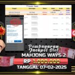 BUKTI JACKPOT SLOT MAHJONG WAYS 2 TERPERCAYA DI INDONESIA TGL 07-02-2025