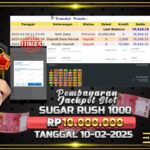 BUKTI JACKPOT SLOT SUGAR RUSH 1000 TERPERCAYA DI INDONESIA TGL 10-02-2025