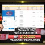 BUKTI JACKPOT SLOT WILD BANDITO TERPERCAYA DI INDONESIA TGL 27-02-2025