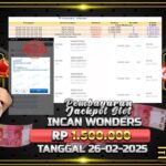 BUKTI JACKPOT SLOT INCAN WONDERS TERPERCAYA DI INDONESIA TGL 26-02-2025