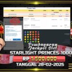 BUKTI JACKPOT SLOT STARLIGHT PRINCES 1000 TERPERCAYA DI INDONESIA TGL 28-02-2025