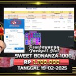 BUKTI JACKPOT SLOT SWEET BONANZA 1000 TERPERCAYA DI INDONESIA TGL 19-02-2025