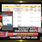 BUKTI JACKPOT SLOT MAHJONG WAYS TERPERCAYA DI INDONESIA TGL 22-03-2025