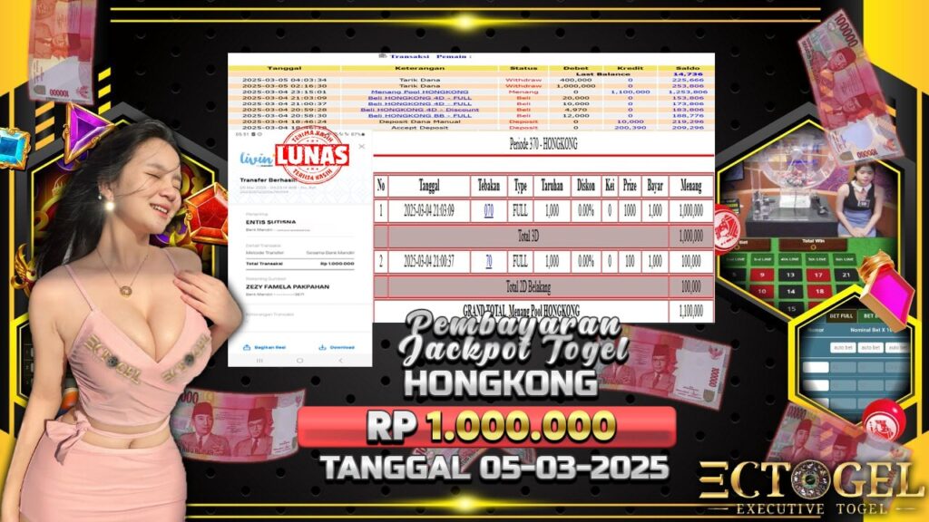 BUKTI JACKPOT TOGEL HONGKONG TERPERCAYA DI INDONESIA TGL 05-03-2025