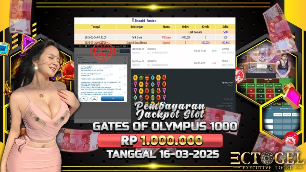 BUKTI JACKPOT SLOT WILD BANDITO TERPERCAYA DI INDONESIA TGL 16-03-2025