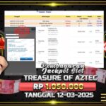 BUKTI JACKPOT SLOT TREASURE OF AZTEC TERPERCAYA DI INDONESIA TGL 12-03-2025