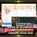 BUKTI JACKPOT SLOT GATES OF OLYMPUS 1000 TERPERCAYA DI INDONESIA TGL 23-03-2025