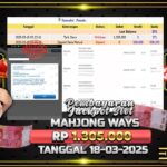 BUKTI JACKPOT SLOT MAHJONG WAYS TERPERCAYA DI INDONESIA TGL 18-03-2025