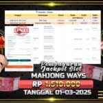 BUKTI JACKPOT SLOT MAHJONG WAYS TERPERCAYA DI INDONESIA TGL 01-03-2025