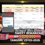 BUKTI JACKPOT LIVE GAME SWEET BONANZA CANDYLAND TERPERCAYA DI INDONESIA TGL 23-03-2025