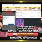 BUKTI JACKPOT SLOT SWEET BONANZA 1000 TERPERCAYA DI INDONESIA TGL 19-03-2025