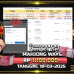 BUKTI JACKPOT SLOT MAHJONG WAYS TERPERCAYA DI INDONESIA TGL 18-03-2025