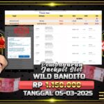 BUKTI JACKPOT SLOT WILD BANDITO TERPERCAYA DI INDONESIA TGL 05-03-2025