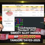 BUKTI JACKPOT SLOT SWEET SLOT MANIA TERPERCAYA DI INDONESIA TGL 04-03-2025