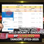 BUKTI JACKPOT SLOT WILD BOUNTY SHOWDOWN TERPERCAYA DI INDONESIA TGL 21-03-2025