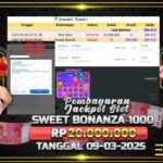 BUKTI JACKPOT SLOT SWEET BONANZA 1000 TERPERCAYA DI INDONESIA TGL 09-03-2025