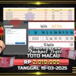 BUKTI JACKPOT TOGEL TOTO MACAU TERPERCAYA DI INDONESIA TGL 19-03-2025