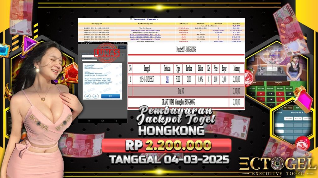 BUKTI JACKPOT TOGEL HONGKONG TERPERCAYA DI INDONESIA TGL 04-03-2025