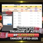 BUKTI JACKPOT SLOT TREASURE OF AZTEC TERPERCAYA DI INDONESIA TGL 21-03-2025