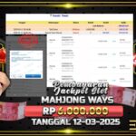 BUKTI JACKPOT SLOT MAHJONG WAYS TERPERCAYA DI INDONESIA TGL 12-03-2025