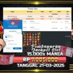 BUKTI JACKPOT SLOT 15.000x MANIA SHOWDOWN TERPERCAYA DI INDONESIA TGL 21-03-2025